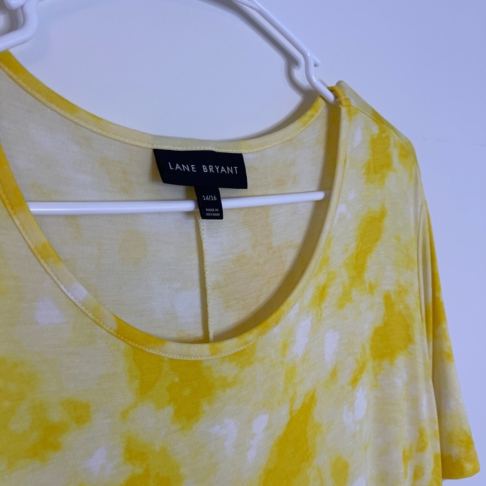 Lane Bryant Yellow Tie-Dye Dress - Picture 7 of 8